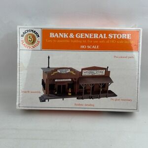 Bachmann Bank & General Store Ho Scale Kit Plastic Model Building‎ 2913